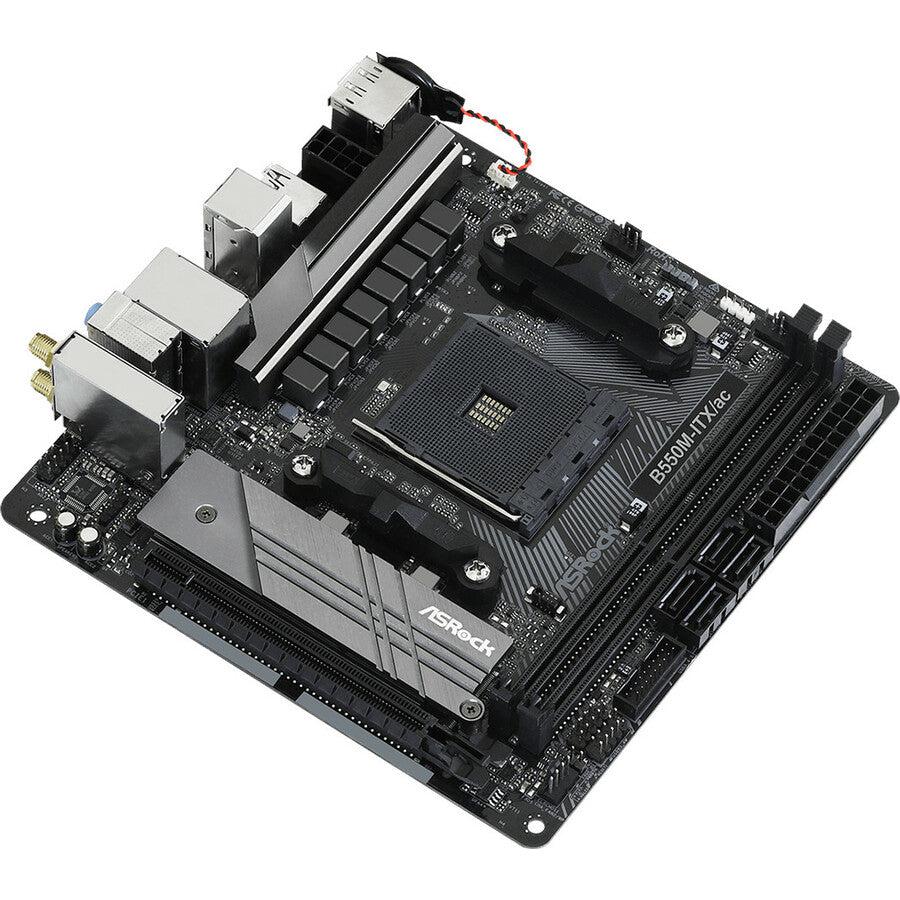 Asrock B550M-Itx/Ac Am4 Amd B550 Sata 6Gb/S Mini Itx Amd Motherboard