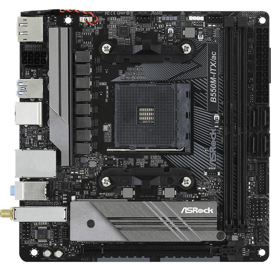 Asrock B550M-Itx/Ac Am4 Amd B550 Sata 6Gb/S Mini Itx Amd Motherboard