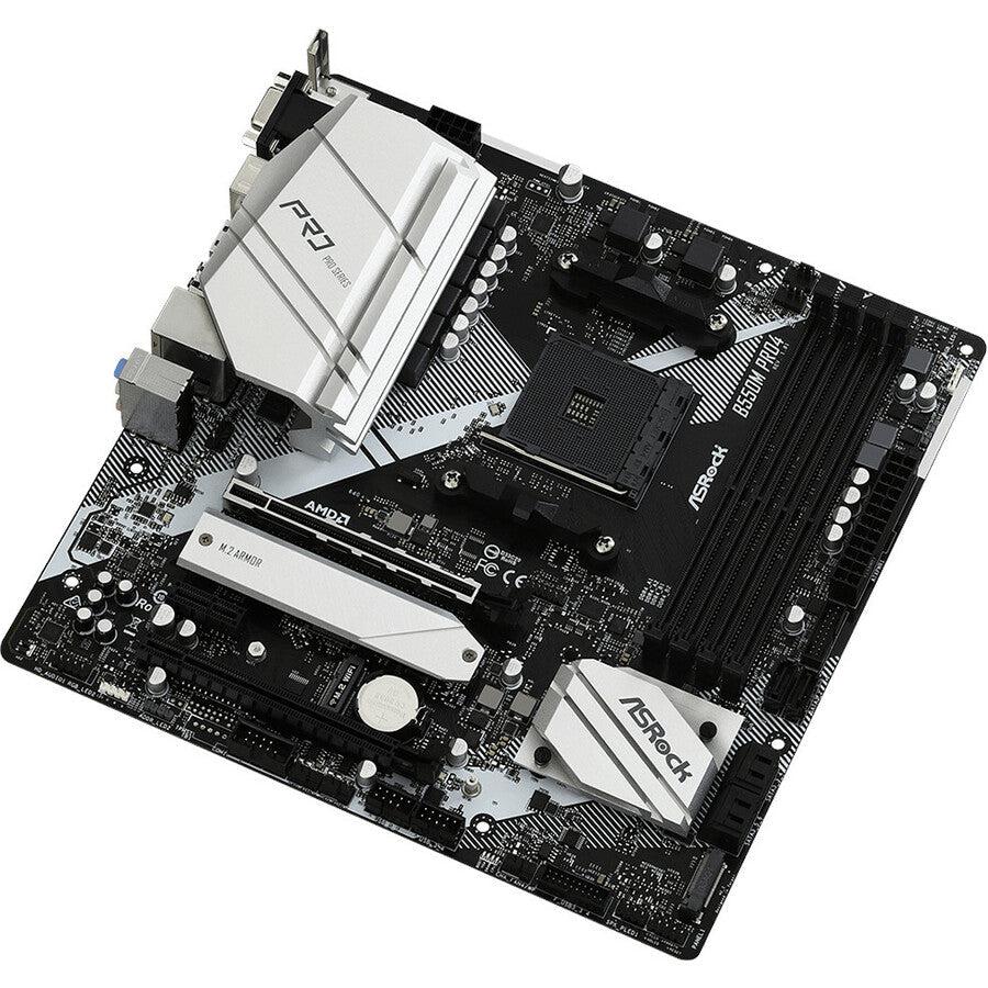 Asrock B550M Pro4 Socket Am4/ Amd B550/ Ddr4/ Quad Crossfirex/ Sata3&Usb3.2/ M.2/ Micro Atx Motherboard