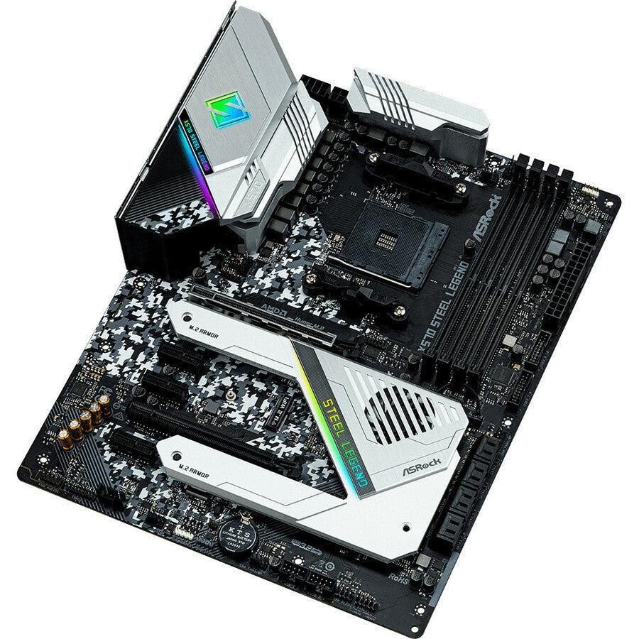 Asrock X570 Steel Legend Am4 Amd X570 Sata 6Gb/S Atx Amd Motherboard