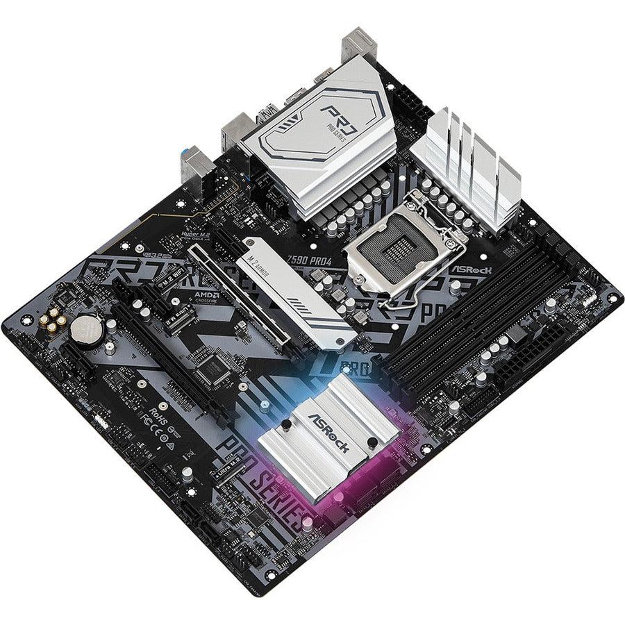 Asrock Z590 Pro4 Lga 1200 Intel Z590 Sata 6Gb/S Atx Intel Motherboard
