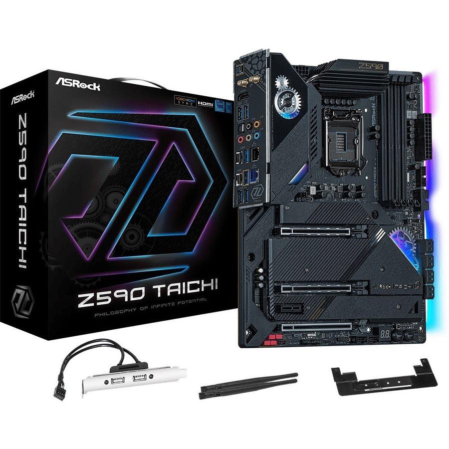 Asrock Z590 Taichi Lga 1200 Intel Z590 Sata 6Gb/S Atx Intel Motherboard