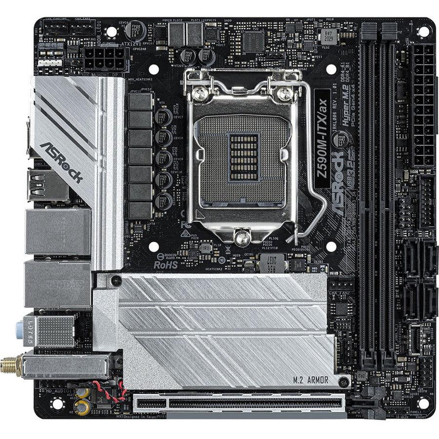 Asrock Z590M-Itx/Ax Lga 1200 Intel Z590 Sata 6Gb/S Mini Itx Intel Motherboard