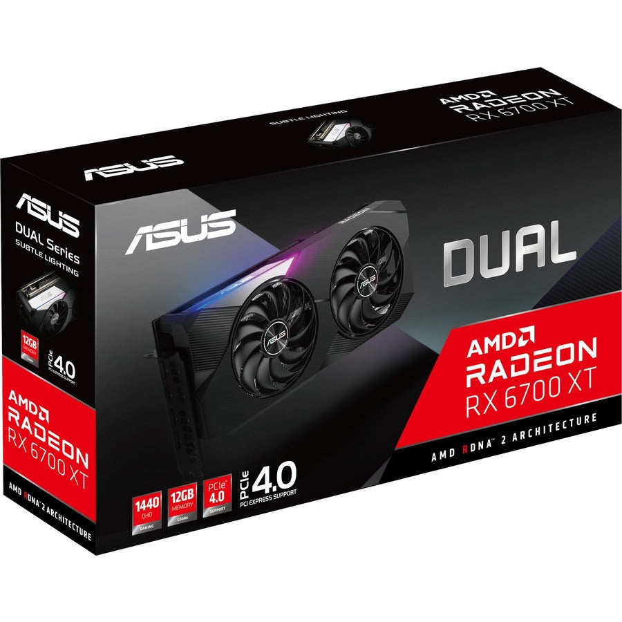 Asus AMD Radeon RX 6700 XT Graphic Card - 12 GB GDDR6 DUAL-RX6700XT-12G
