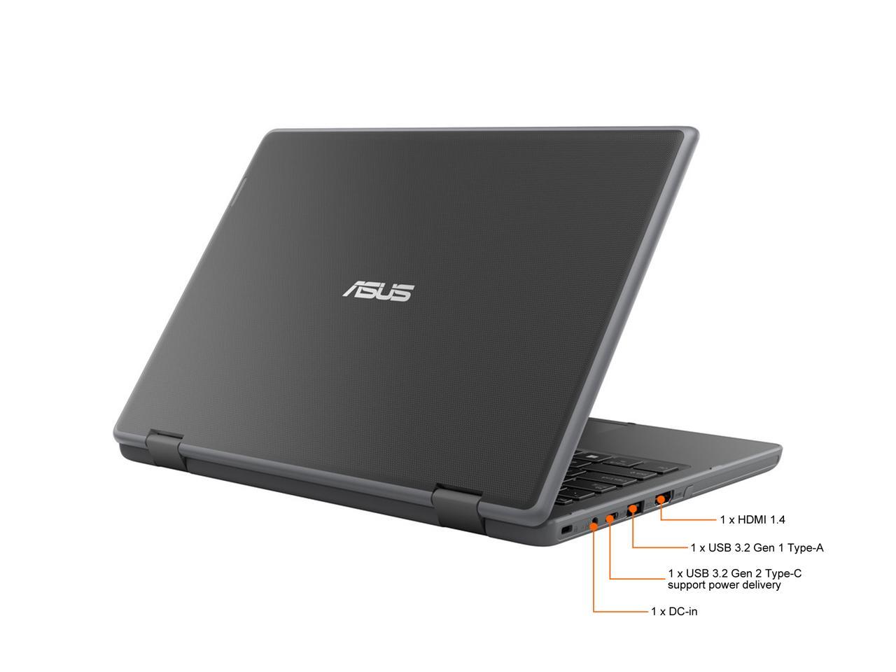 Asus Br1100Fka-Xs04T 11.6 Inch Intel Celeron N4500 1.1Ghz/ 4Gb Ddr4/ 128Gb Emmc + Tpm/ Usb3.2/ Windows 10 Professional Notebook (Star Grey)