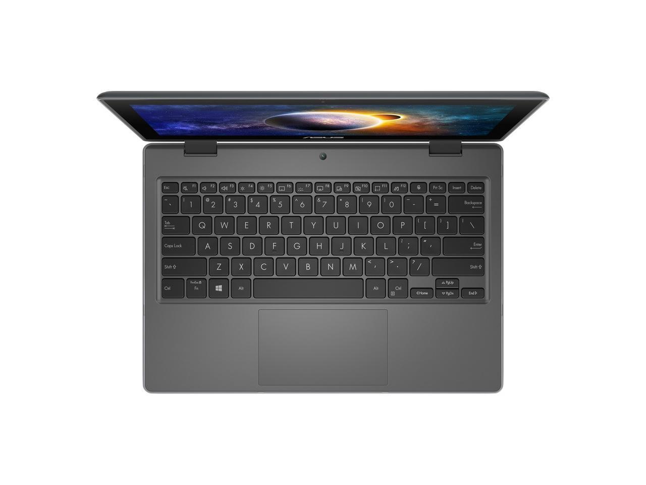 Asus Br1100Fka-Xs04T 11.6 Inch Intel Celeron N4500 1.1Ghz/ 4Gb Ddr4/ 128Gb Emmc + Tpm/ Usb3.2/ Windows 10 Professional Notebook (Star Grey)