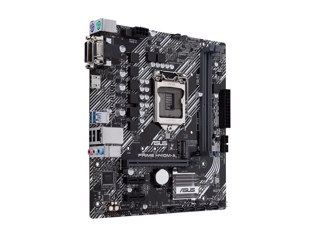 Asus Prime H410M-A/Csm Lga1200/ Intel H410/ Ddr4/ Sata3&Usb3.2/ M.2/ Matx Motherboard