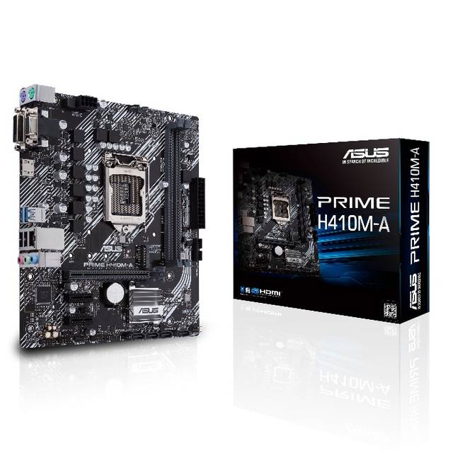Asus Prime H410M-A/Csm Lga1200/ Intel H410/ Ddr4/ Sata3&Usb3.2/ M.2/ Matx Motherboard