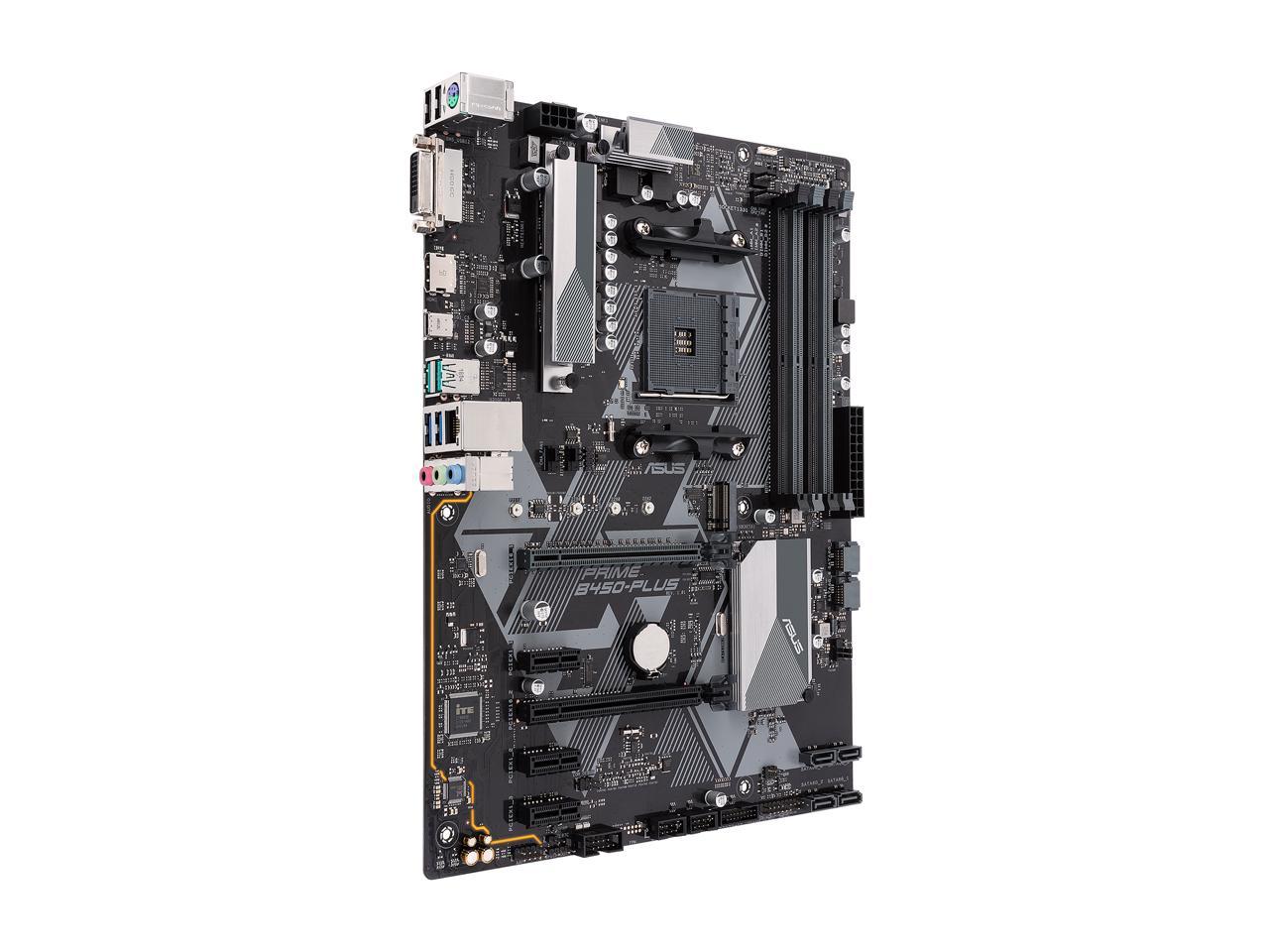 Asus Prime B450-Plus Am4 Amd B450 Sata 6Gb/S Usb 3.1 Hdmi Atx Amd Motherboard