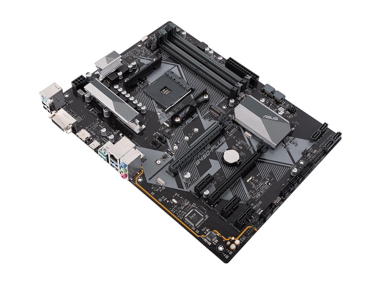 Asus Prime B450-Plus Am4 Amd B450 Sata 6Gb/S Usb 3.1 Hdmi Atx Amd Motherboard