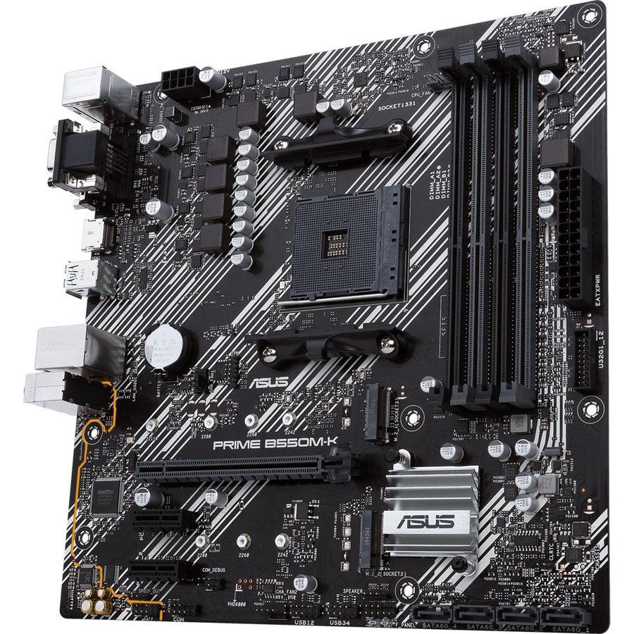 Asus Prime B550M-K Desktop Motherboard - AMD B550 Chipset - Socket AM4 - Micro ATX