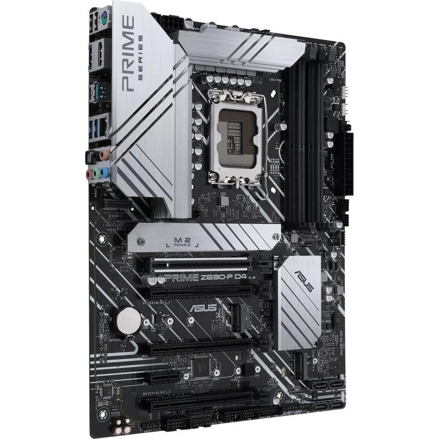 Asus Prime Z690-P D4 Desktop Motherboard - Intel Z690 Chipset - Socket LGA-1700 - Intel Optane Memory Ready - ATX