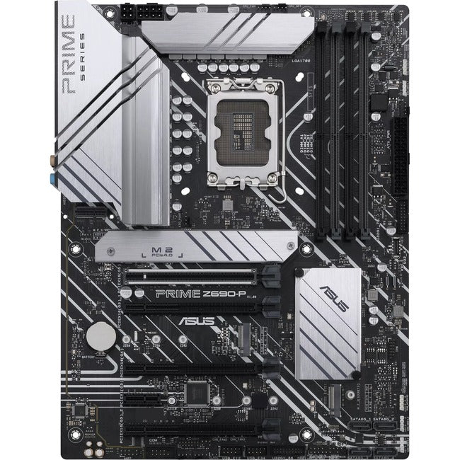 Asus Prime Z690-P Desktop Motherboard - Intel Z690 Chipset - Socket LGA-1700 - Intel Optane Memory Ready - ATX