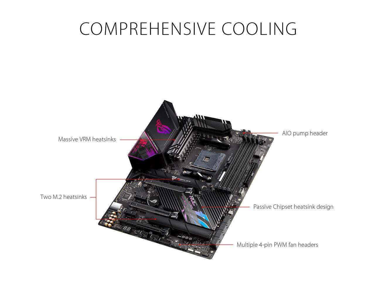 Asus Rog Strix X570-E Gaming Wifi Ii Socket Am4/ Amd X570/ Ddr4/ Wifi & Bluetooth/ Sata3&Usb3.2/ M.2 Atx Motherboard