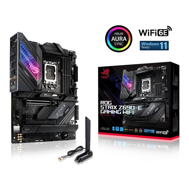 Asus Rog Strix Z690-E Gaming Wifi Lga1700/ Intel Z690/ Ddr5/ Wifi & Bluetooth/ Sata3&Usb3.2/ M.2/ Atx Motherboard