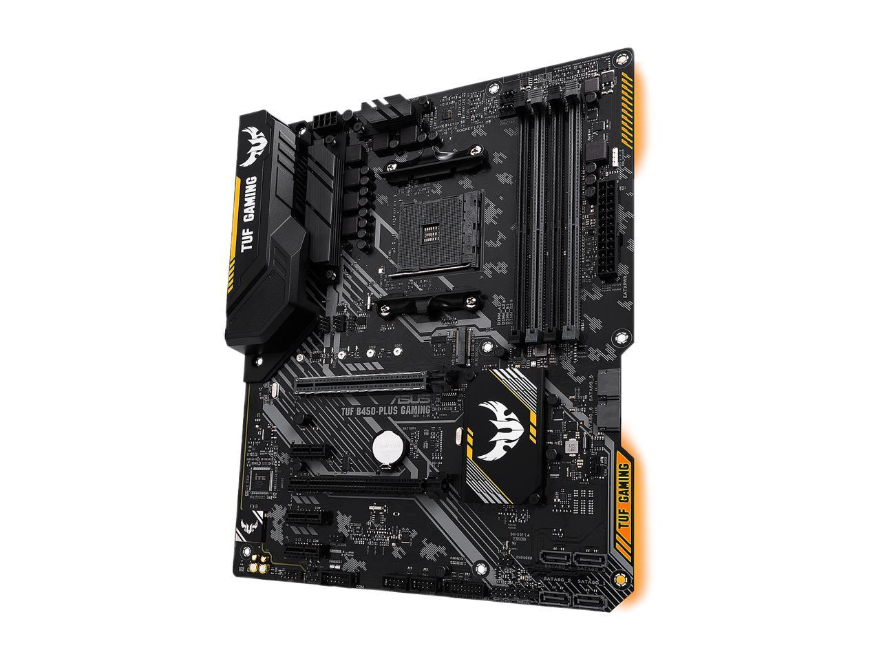 Asus Tuf B450-Plus Gaming Am4 Amd B450 Sata 6Gb/S Usb 3.1 Hdmi Atx Amd Motherboard