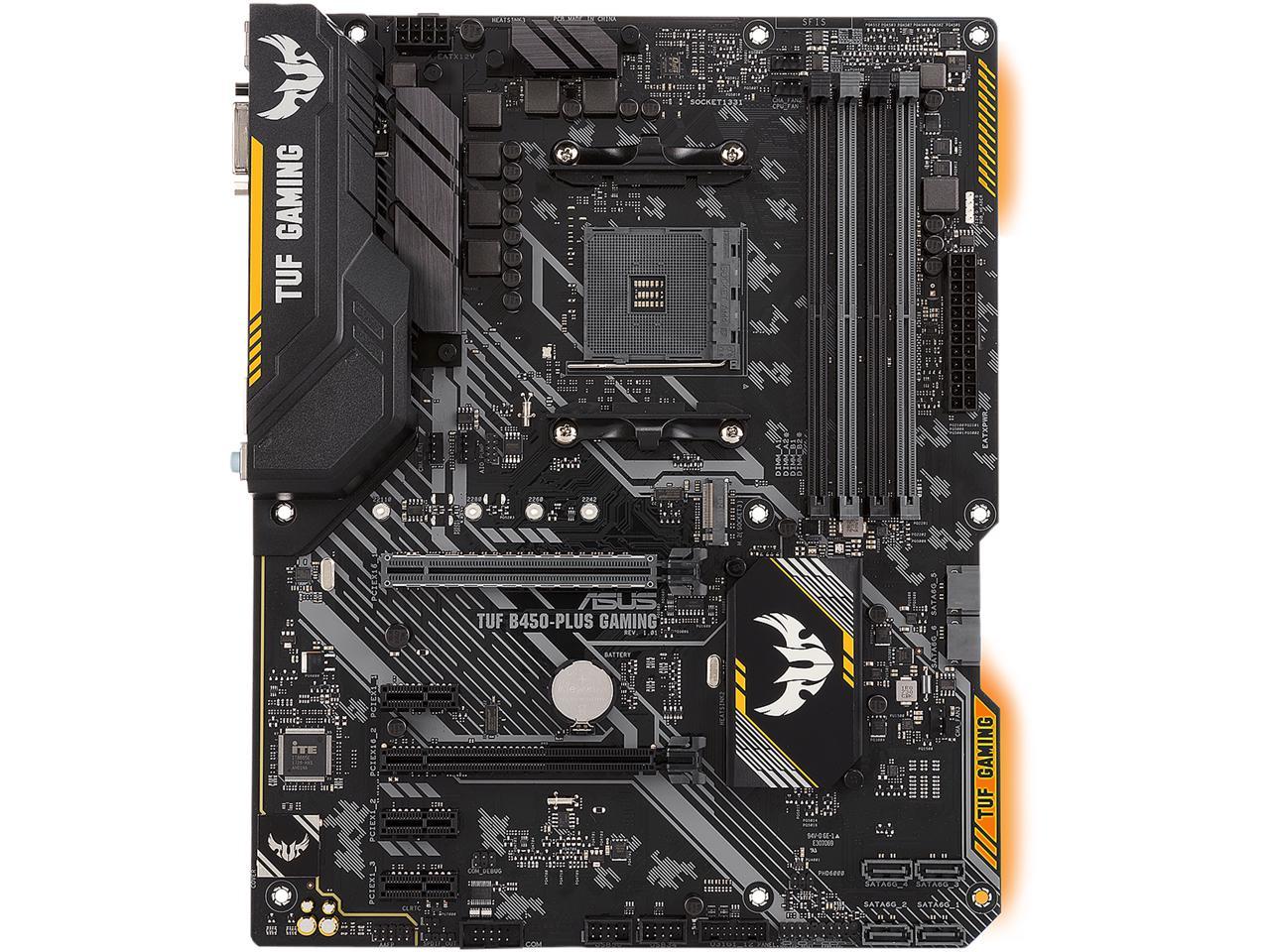 Asus Tuf B450-Plus Gaming Am4 Amd B450 Sata 6Gb/S Usb 3.1 Hdmi Atx Amd Motherboard