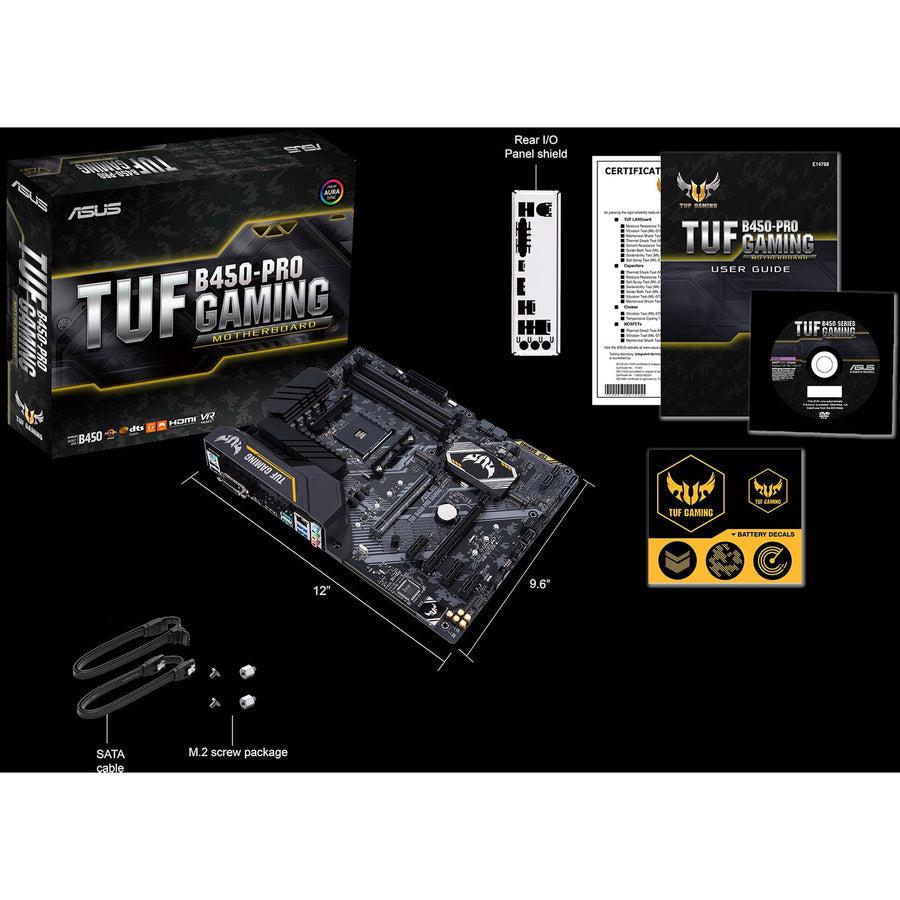Asus Tuf B450-Pro Gaming Am4 Amd B450 Sata 6Gb/S Atx Amd Motherboard