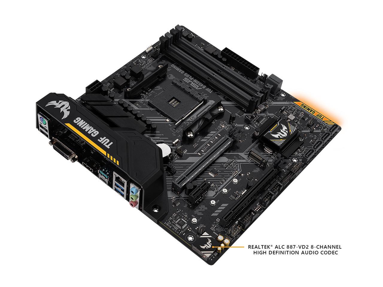 Asus Tuf B450M-Plus Gaming Am4 Amd B450 Sata 6Gb/S Micro Atx Amd Motherboard