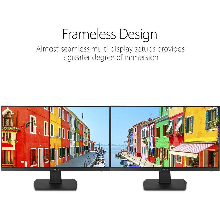 Asus VA24EHE 24 Class Full HD Gaming LCD Monitor - 16:9 - Black"