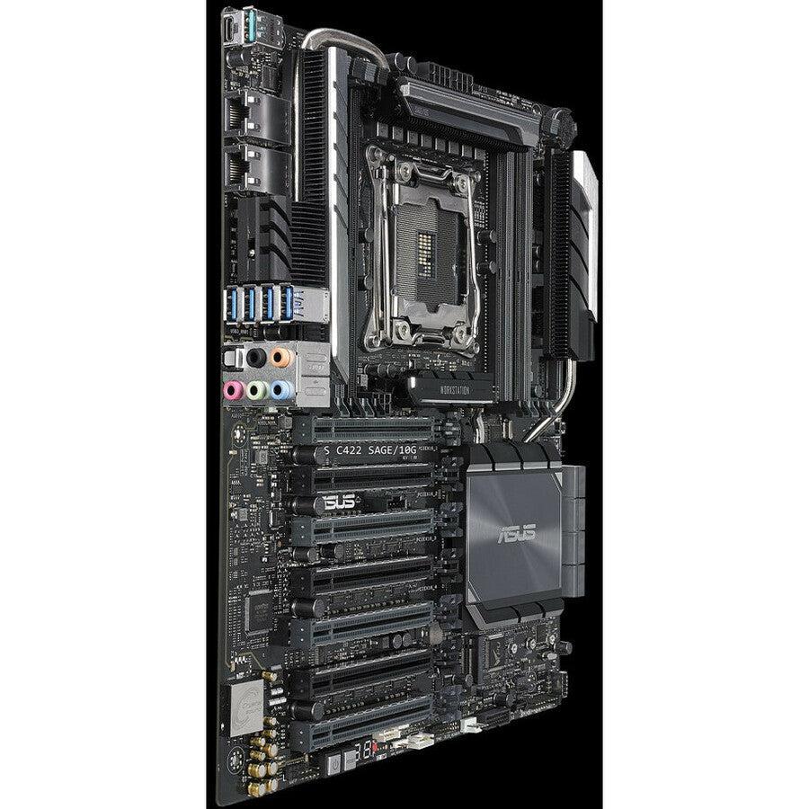 Asus WS C422 SAGE/10G Workstation Motherboard - Intel C422 Chipset - Socket R4 LGA-2066 - Intel Optane Memory Ready - SSI CEB