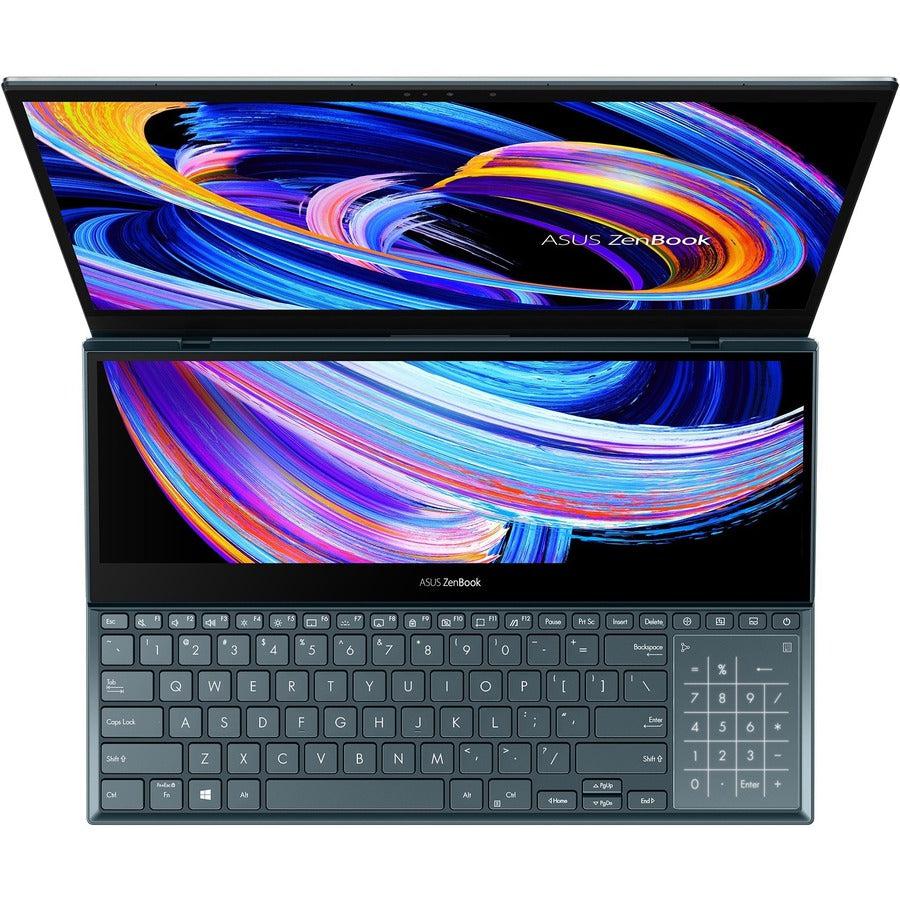 Asus ZenBook Pro Duo 15 UX582 UX582HS-XH99T 15.6 Touchscreen Notebook - 4K UHD - Intel Core i9 11th Gen i9-11900H - 32 GB - 1 TB SSD - Celestial Blue"