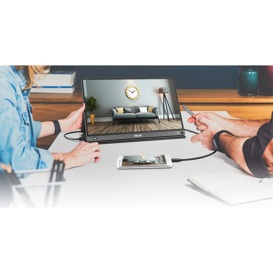 Asus ZenScreen GO MB16AHP 16 Class Full HD LCD Monitor - 16:9 - Black