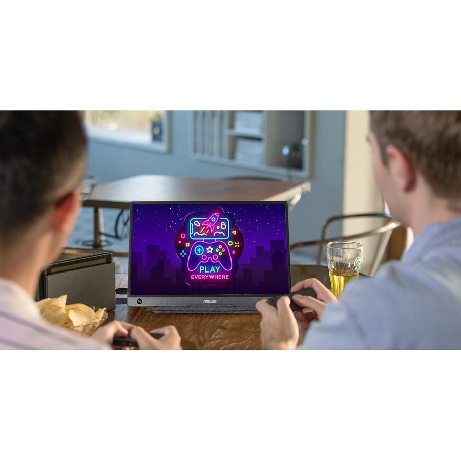 Asus ZenScreen MB16AH 16 Class Full HD LCD Monitor - 16:9 - Dark Gray"