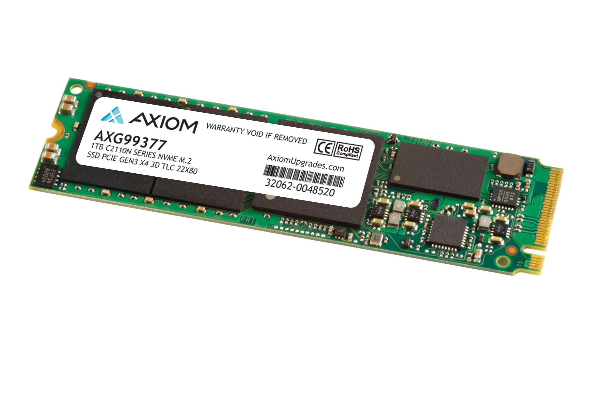 Axiom Axg99377 Internal Solid State Drive M.2 1024 Gb Serial Ata Iii 3D Tlc Nvme