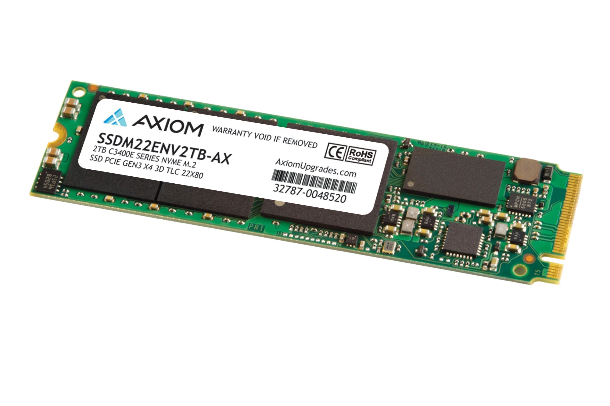 Axiom Axg99381 Internal Solid State Drive M.2 2000 Gb Pci Express 3.0 3D Tlc Nvme