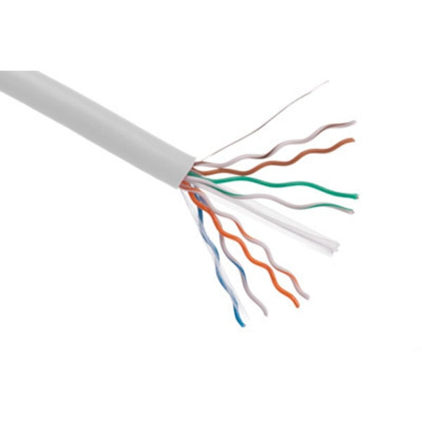 Axiom CAT5e 24AWG 4-Pair Solid 350MHz Plenum Bulk Cable Spool 1000FT (White) C5EBCSW1000P-AX