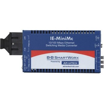 B+B SmartWorx Industrial Grade 10/100 Mbps Miniature Media Converter IMC-350I-MMST-A