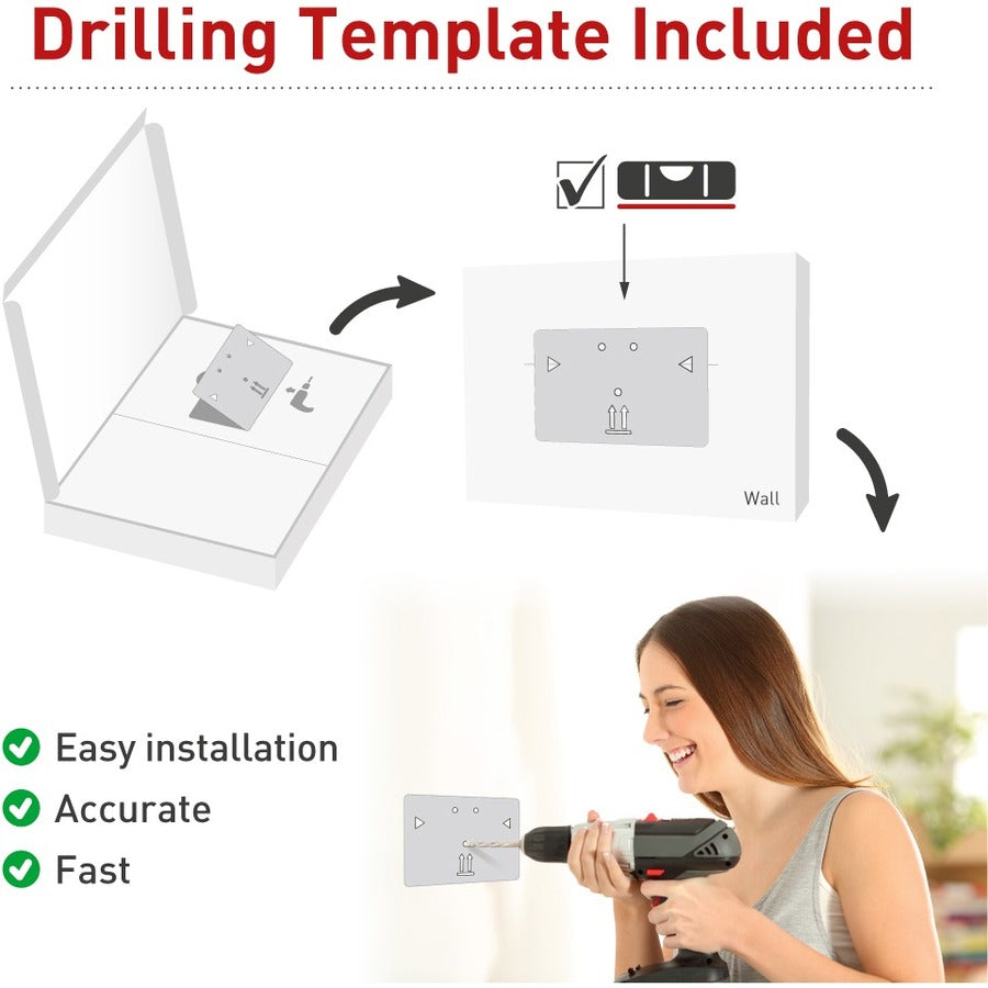 Barkan Full-Motion 3400L Wall Mount for TV - Black 3400L.B