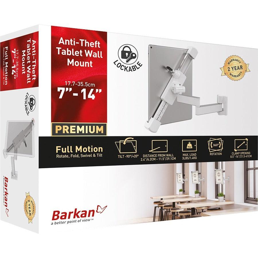 Barkan Wall Mount for Tablet - Black T72VL