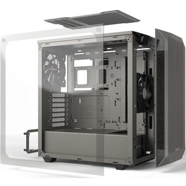 Be Quiet! Bgw36 Pure Base 500 Window Gray, Atx, Midi Tower Computer Case, Tempered Glass Window, Two Preinstalled Fans