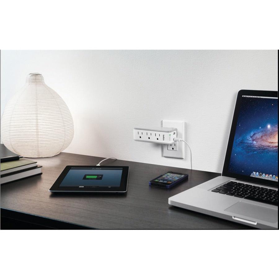 Belkin Bst300Bg Grey, White 3 Ac Outlet(S)