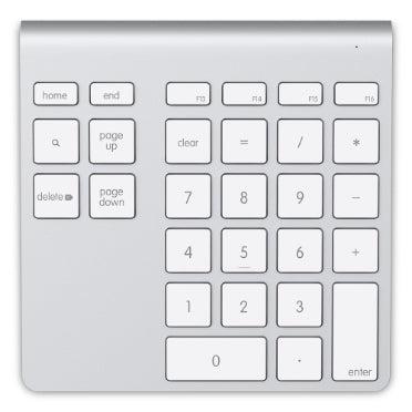 Belkin F8T068Ttapl Numeric Keypad Notebook/Pc Bluetooth Aluminium, White