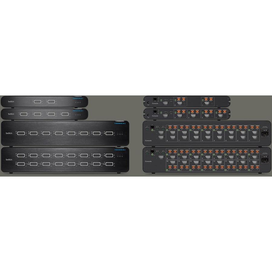 Belkin Universal 2nd Gen Secure KVM Switch - NIAP Compliant 4-Port 4K Solution | Tecisoft F1DN104KVM-UN-4
