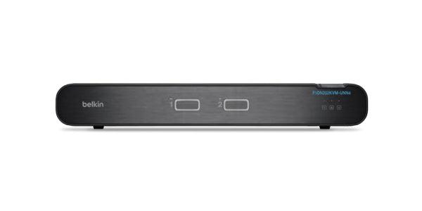 Belkin Universal Secure KVM Switch 2-Port Dual Head - NIAP Protection Profile 4K | Belkin F1DN202KVM-UNN4