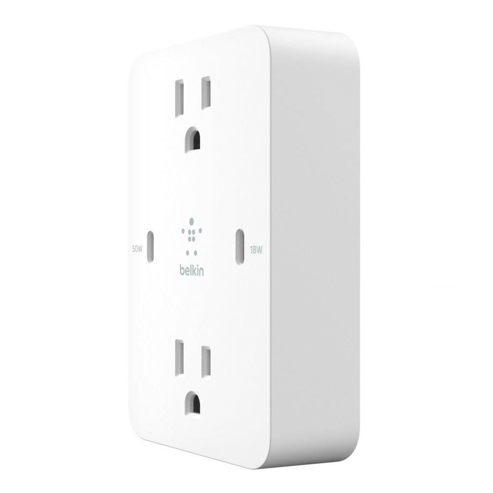 Belkin Wcz001Dqwh Power Plug Adapter Nema 5-15P Nema 5-15 White
