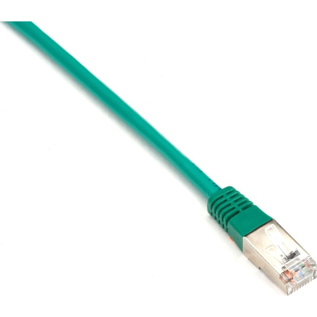 Black Box CAT5e 100-MHz Stranded Patch Cable Slim Molded Boot - F/UTP, CM PVC, Green, 1FT EVNSL0172GN-0001