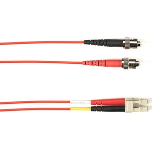 Black Box Fiber Optic Duplex Patch Network Cable FOCMP10-002M-STLC-RD