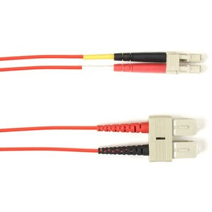 Black Box Fiber Optic Duplex Patch Network Cable FOCMP10-005M-SCLC-RD