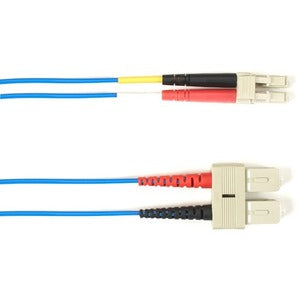 Black Box Fiber Optic Duplex Patch Network Cable FOCMP62-001M-SCLC-BL