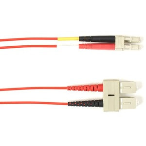 Black Box Fiber Optic Duplex Patch Network Cable FOLZH10-003M-SCLC-RD