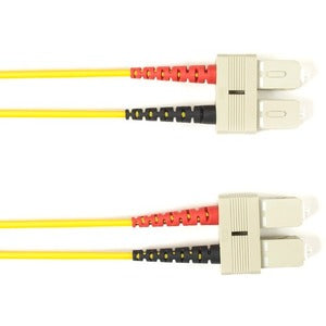 Black Box Fiber Optic Duplex Patch Network Cable FOLZHSM-003M-SCSC-YL