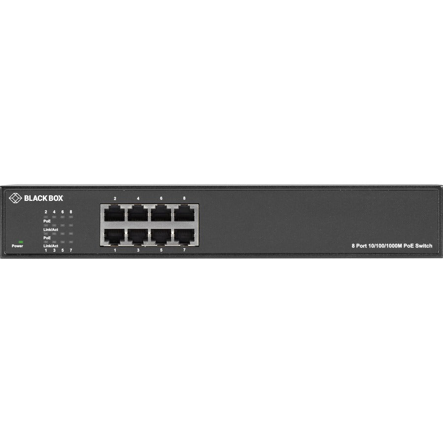 Black Box LPB1300 Series Gigabit Ethernet PoE+ Switch LPB1308A-R2
