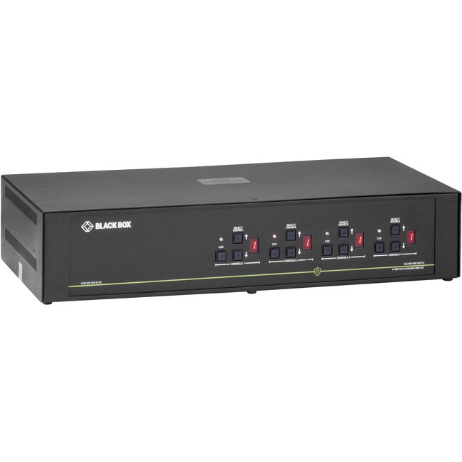 Black Box Secure KVM Matarix Switch, NIAP 3.0 SS4P-DVI-4X4-UCAC