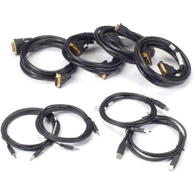 Black Box Secure Secure KVM Dual-Head DVI-I Cable Kit - 10-ft. SKVMCBL-DHDVI-10