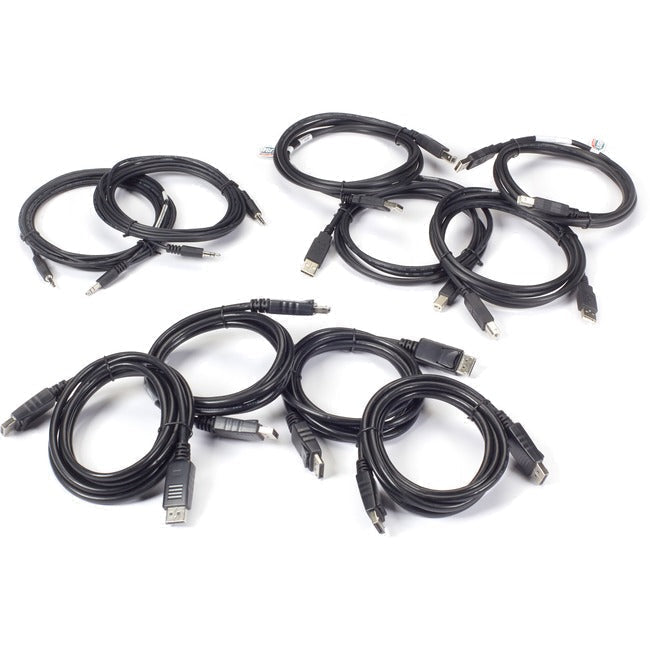 Black Box Secure Secure KVM Dual-Head DisplayPort Cable Kit with CAC - 6-ft. SKVMCBL-DHDP-6C